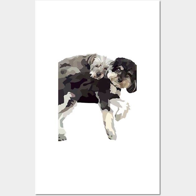 Two Dogs 3 Wall Art by jrepkin